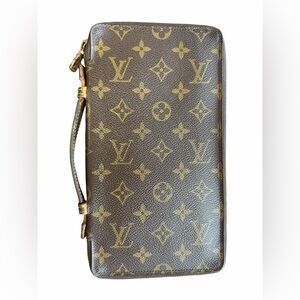 Louis Vuitton Monogram Organizer Clutch MI905 VTG 1985 Made in France/COA/RARE